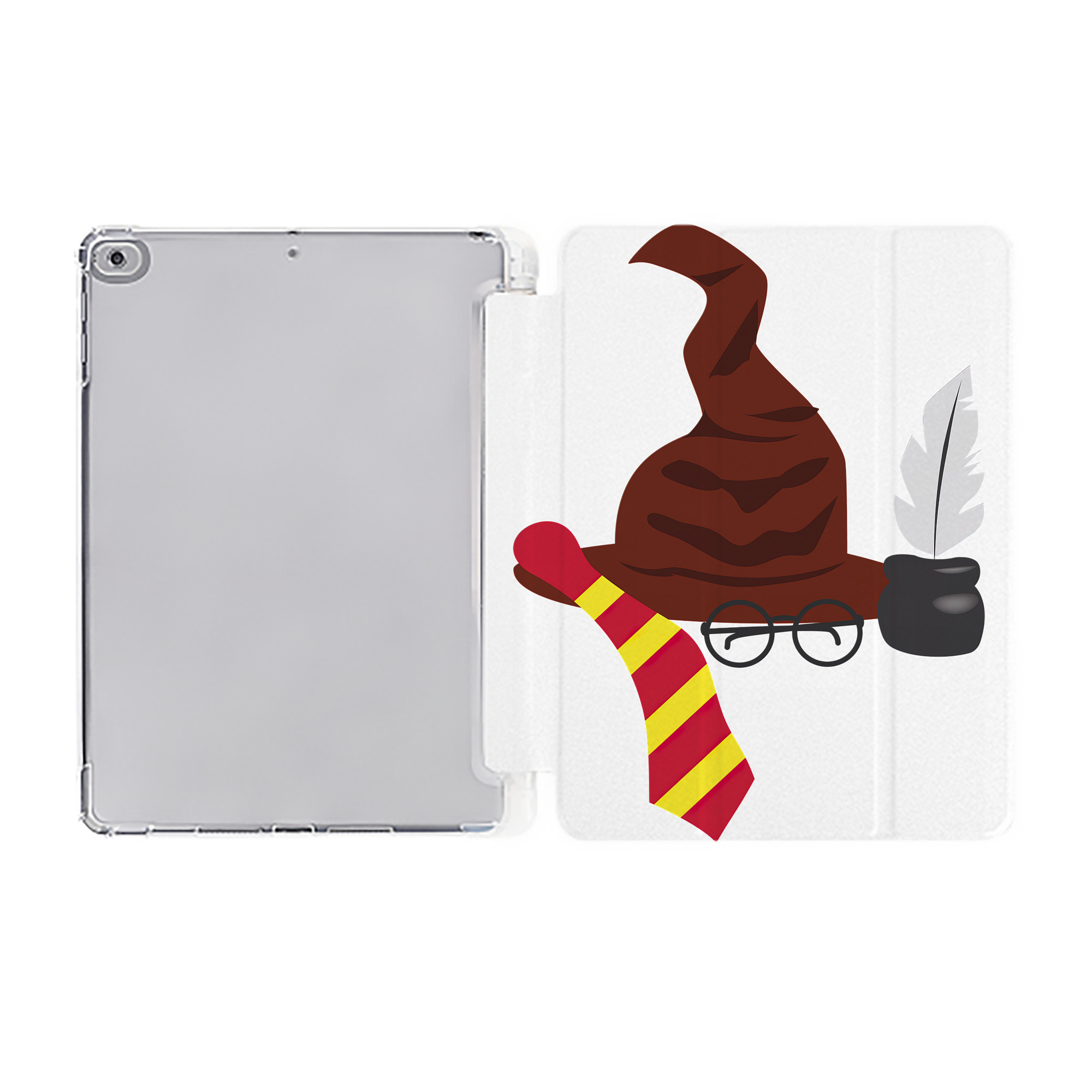 （画像用） Harry Potter ハリー・ポッターシリーズ IPad ケース ペン収納付き 三つ折りスタンド PUレザー×シリコン 対応機種9.5/10.5/10.9インチ